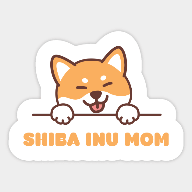 Shiba Inu Mom, Shiba inu mask, Shiba inu owner gift, gift for shiba owner, shiba inu mama, shiba inu gift T-Shirt Sticker by crocozen